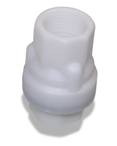 Check valve spring-loaded PA 3/4"x3/4" white up to 10 bar